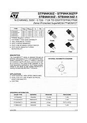 DataSheet STP9NK50ZFP pdf